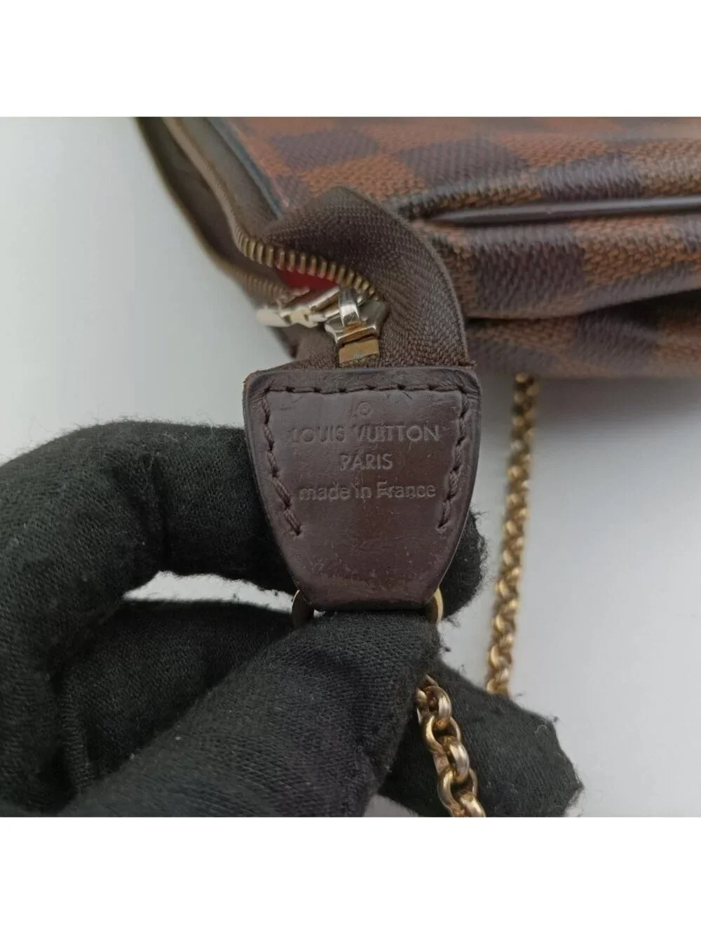 Louis Vuitton Ebene Damier Canvas Handbag